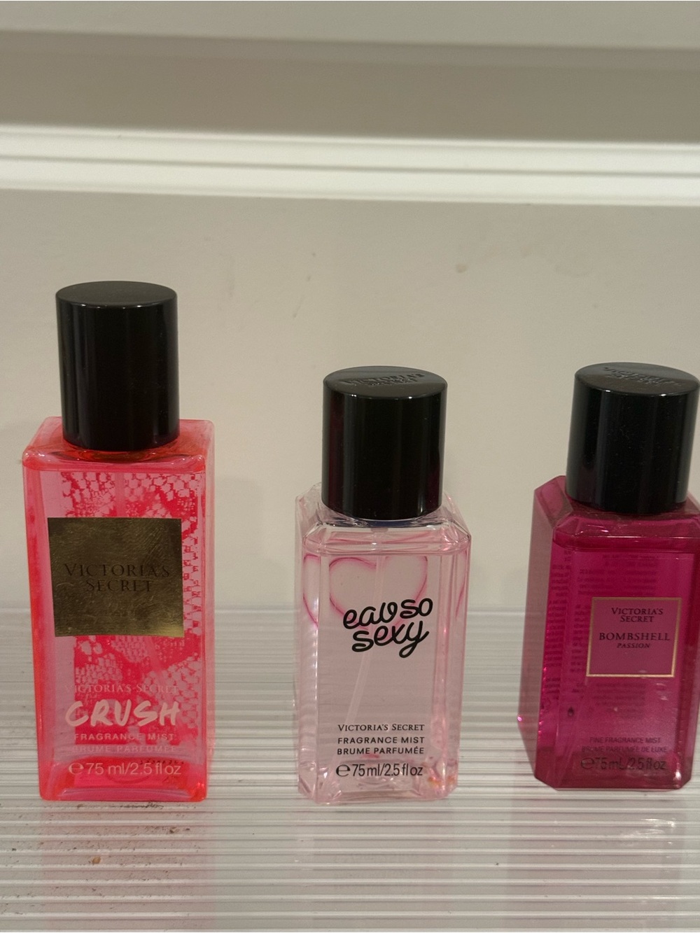 Victoria's Secret Fragrance Mist Travel Trio ~ NEW ~ Crush ~ Eau So Sexy